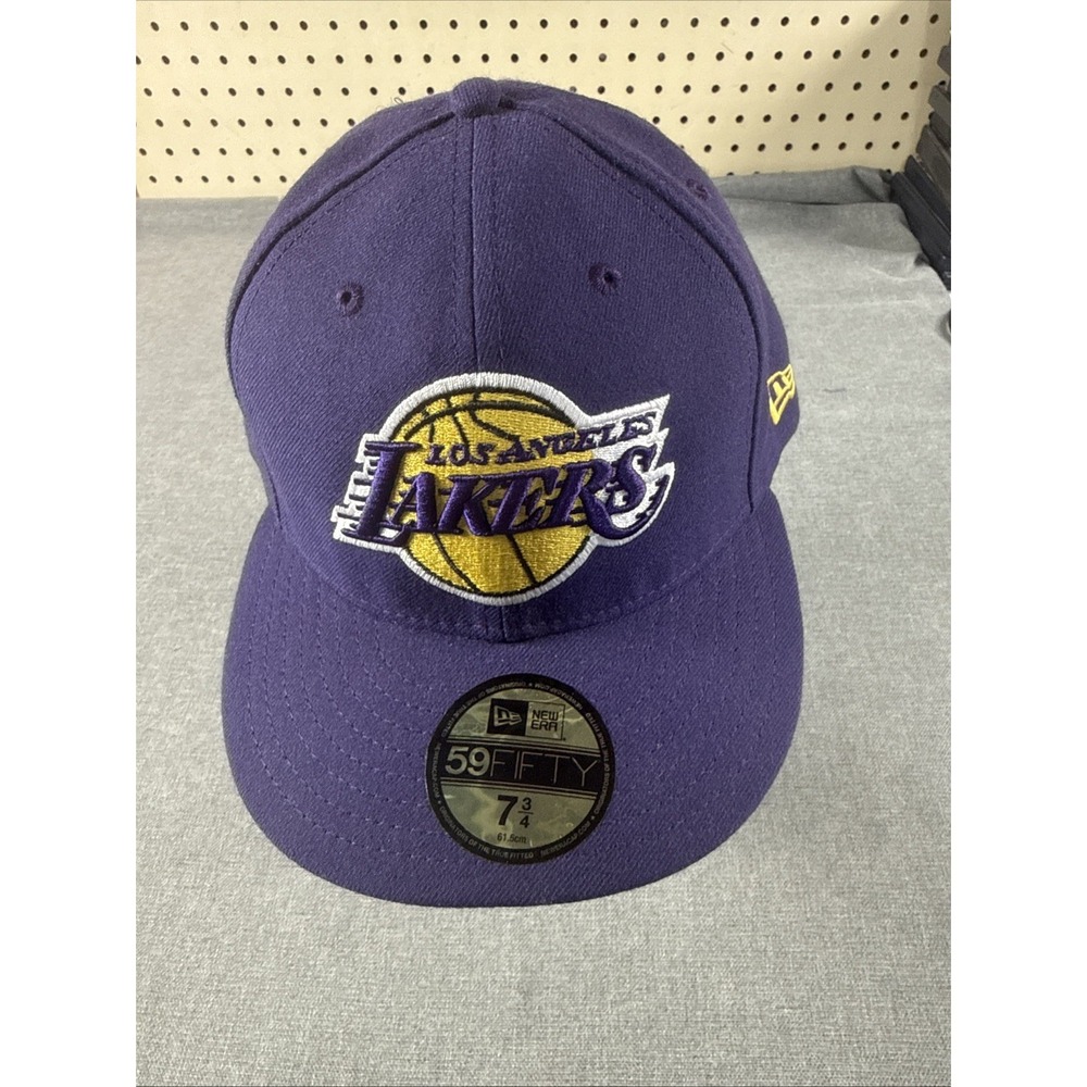 La Lakers New Era 5950 Fitted Hat Size 7 3/4‎